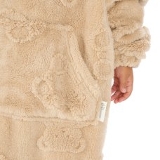 18C1043: Infants Clipped Teddies Oversized Plush Hoodie (One Size - 3-6 Years)